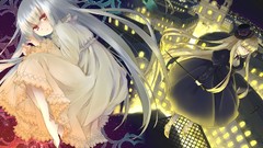 Night long hair white