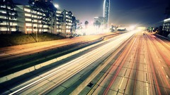 Night Los Angeles cities garrett meyers