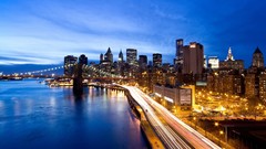Night Manhattan cityscapes