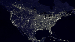 Night Maps City Lights