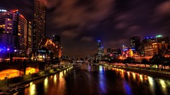 Night Melbourne rivers Around the World Evan Spiler