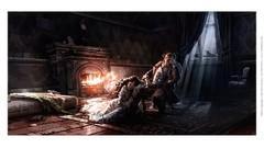 Night Men woman The Raven fireplaces