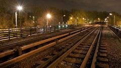 Night Metro subway railroad