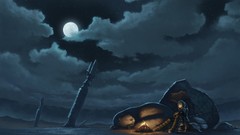 Night moon anime girls