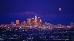 Night moon cities cityscapes