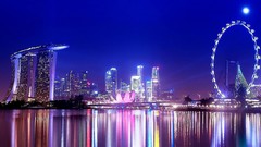 Night moon cityscapes citylife