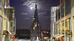 Night moon England long exposure