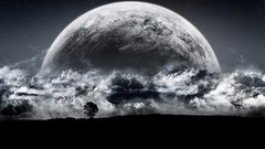 Night moon media luna