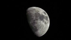 Night moon outer space