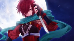 Night moon weapons bang anime girls brunettes vocaloid meiko 