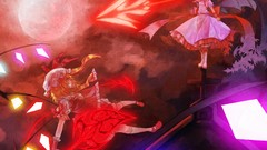 Night moon weapons wings crystals dress Profile hats grin 