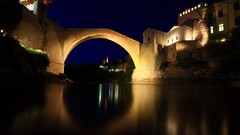 Night mostar Bosnia