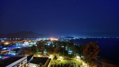 Night ocean lights spa swimming pools