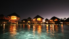 Night ocean Maldives