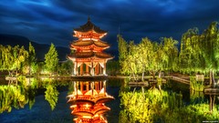 Night pagoda Chinese