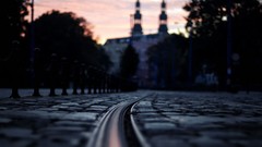 Night Poland floor urban streets cityscapes Poznan