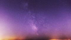 night purple sky landscape Stars outdoors Starry Night