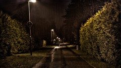 Night rain sad Parks cityscapes