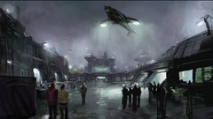 Night rain urban science