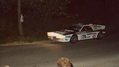 Night rally racing races