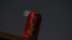 Night red white silver liquid tin drinks can coke