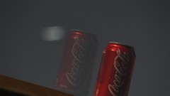 Night red white silver liquid tin drinks can coke
