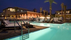 Night resort hotels cityscapes swimming pools towns