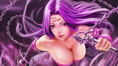 Night rider chains anime girls fate stay night purple hair 