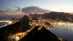 Night Rio de Janeiro cities cityscapes