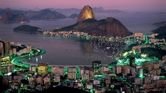 Night Rio de Janeiro cityscapes towns