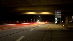 Night roads urban