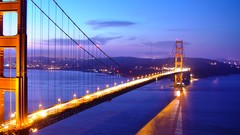 Night San Francisco Bridges architecture golden gate bridge