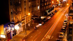Night San Francisco light trails