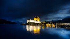 Night Scotland backgrounds castle