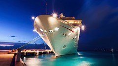 Night ships port cruise ship