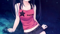 Night Shorts anime girls k - on nakano azusa twintails 