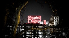 Night sign urban factories baltimore HDR Photography Neon Sign 