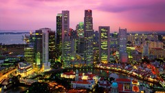 Night Singapore cityscapes