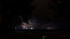 Night sky Lightning Bolt