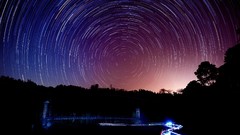 Night sky long time exposure