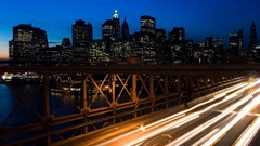 Night Skyscrapers cityscapes