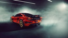 Night smoke dust cars McLaren mclaren mp4-12c parking lot