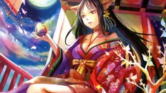 Night Stars clouds branches moon dress Jewelry sitting earrings 