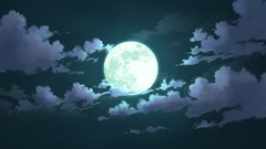 Night Stars clouds moon skies scenic
