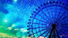 Night Stars clouds sky abstract artist scenic