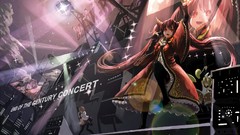 Night Stars clouds text moon dress stage concert horns Drums 