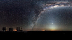 Night Stars panorama Milky