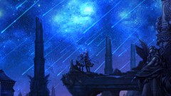 Night Stars scenic shooting star