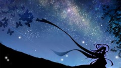 Night Stars skyscapes Butterflies