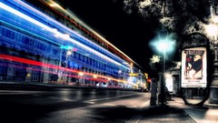 Night street City Lights colors Spain cities fantasia madrid 